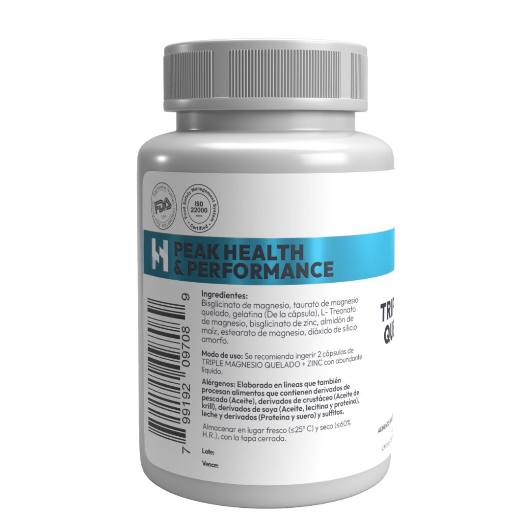 Triple Magnesio Quelado + Zinc