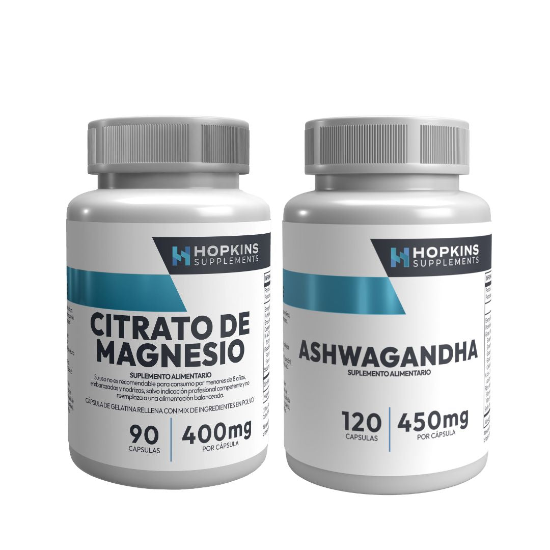 Pack Citrato de Magnesio + Ashwagandha