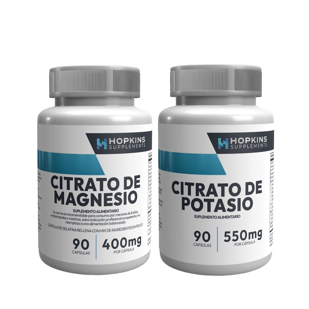 Pack Citrato de Magnesio + Citrato de Potasio